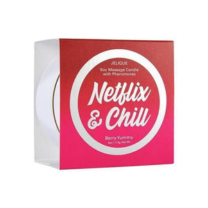 Jelique Massage Candle Pheromone Netflix & Chill Very Yummy 4 oz - Romantic Blessings