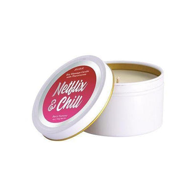 Jelique Massage Candle Pheromone Netflix & Chill Very Yummy 4 oz - Romantic Blessings