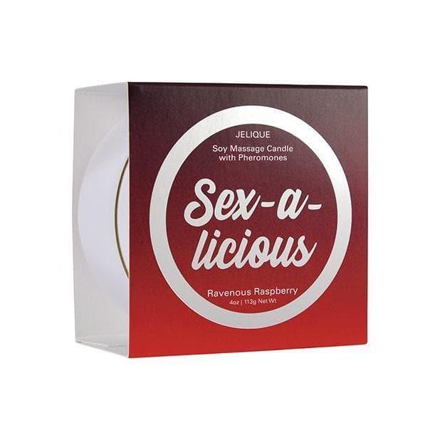 Jelique Massage Candle Pheromone Sex-A-Licious Ravenous Raspberry 4 oz - Romantic Blessings