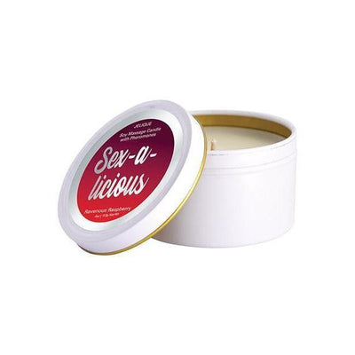 Jelique Massage Candle Pheromone Sex-A-Licious Ravenous Raspberry 4 oz - Romantic Blessings