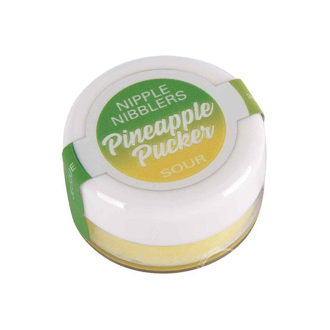 Jelique Nipple Nibblers Sour Tingle Pleasure Balm Pineapple Pucker 3 gm - Romantic Blessings