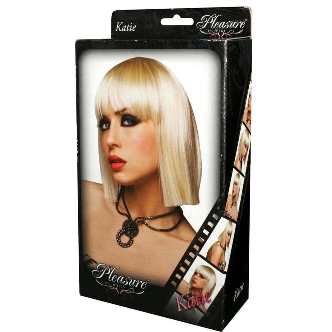 Pleasure Wigs Katie Short Shoulder Length Hair Banged Wig Platinum Blonde - Romantic Blessings