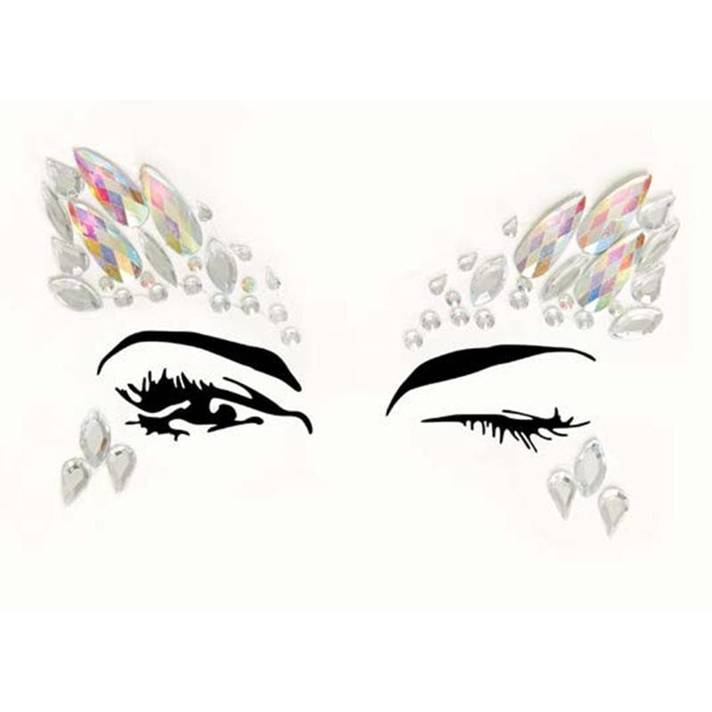 Leg Avenue Arista Adhesive Face Jewels Sticker (6pk) - Romantic Blessings