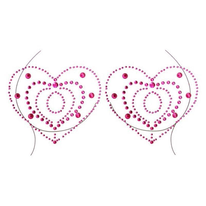 Leg Avenue Cassia Adhesive Nipple Jewels Sticker (6pk) - Romantic Blessings