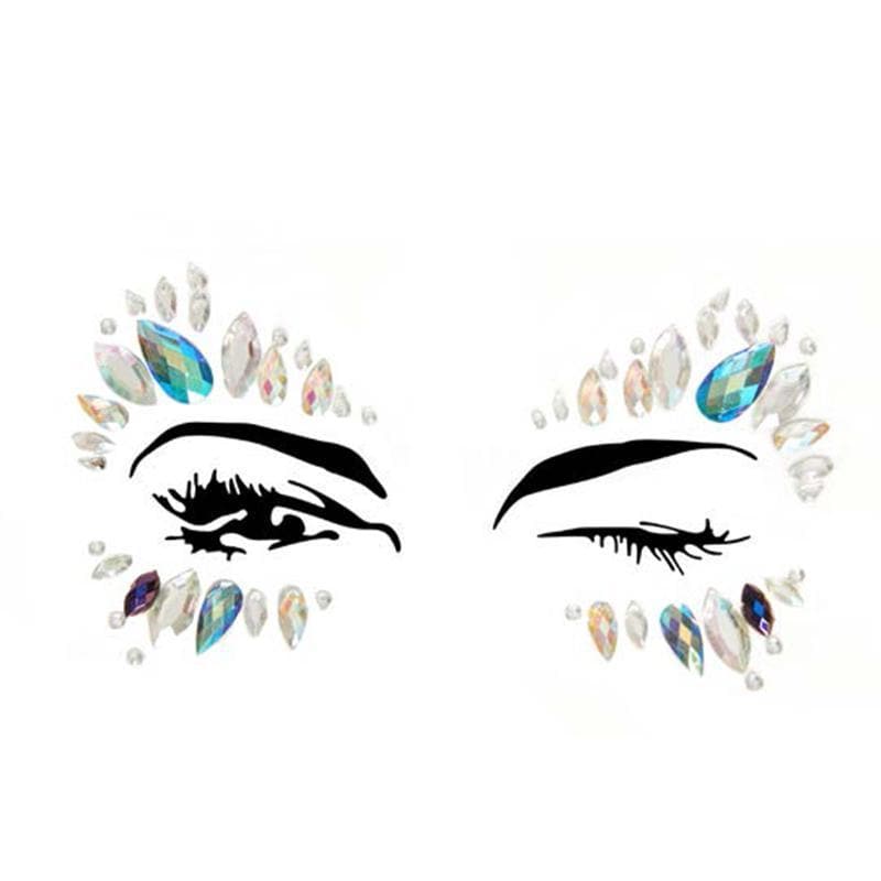 Leg Avenue Desna Adhesive Face Jewels Sticker (6pk) - Romantic Blessings