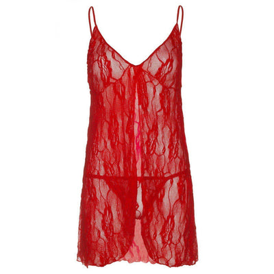 Leg Avenue Romantic Lace Babydoll With Matching G-String 2 Piece - Romantic Blessings
