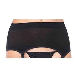 Leg Avenue Spandex Sheer Garter Belt And Stocking 2 Piece Black - Romantic Blessings