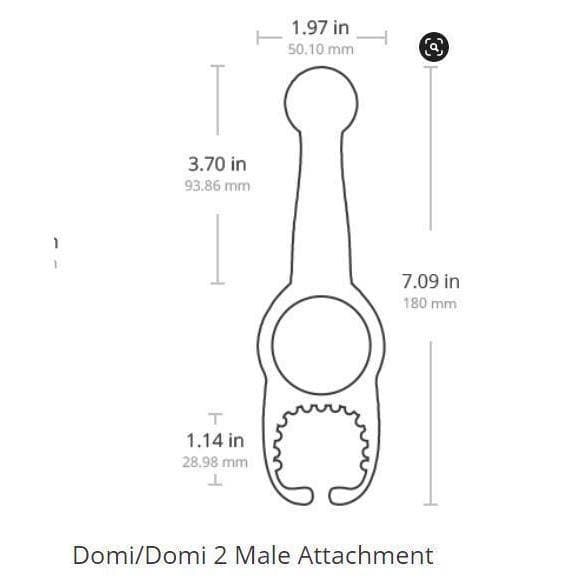 Lovense Domi 2 P-Spot Male Attachment - Romantic Blessings