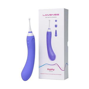 Lovense Hyphy Dual-End Clitoral and G-Spot Stimulator for Instant Orgasms - Romantic Blessings