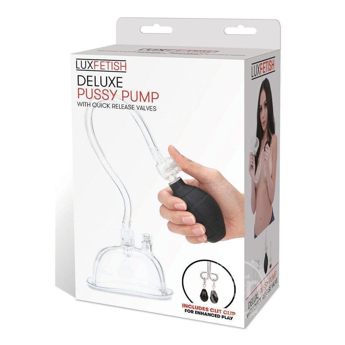 Lux F Deluxe Vagina and Clitoris Pump - Clear pic