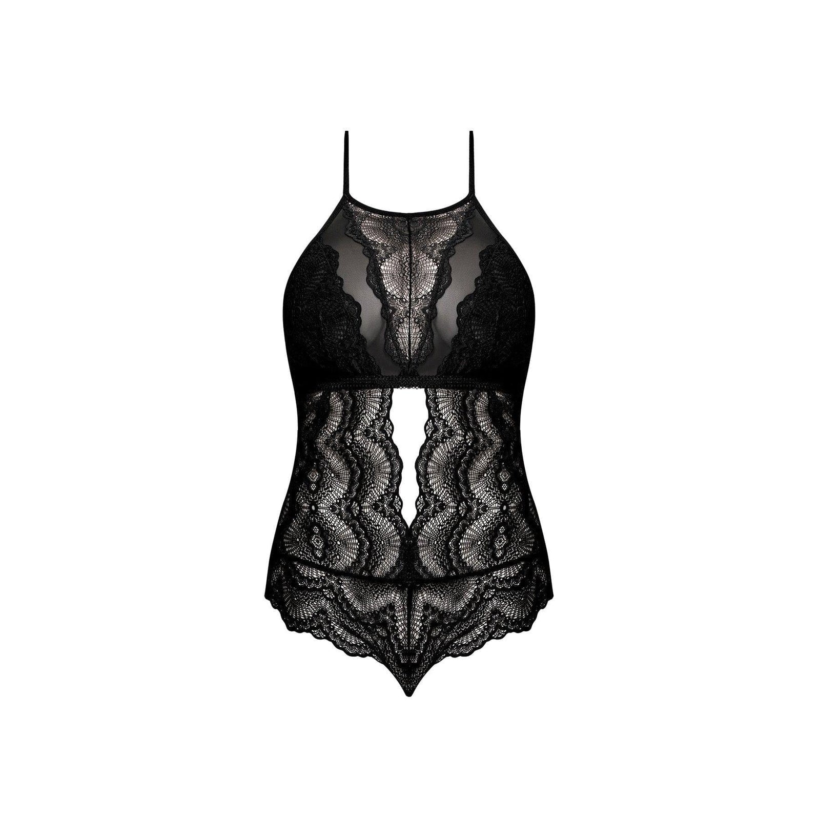 Magic Silk Sugar & Spice Teddy With Snap Crotch Black - Romantic Blessings