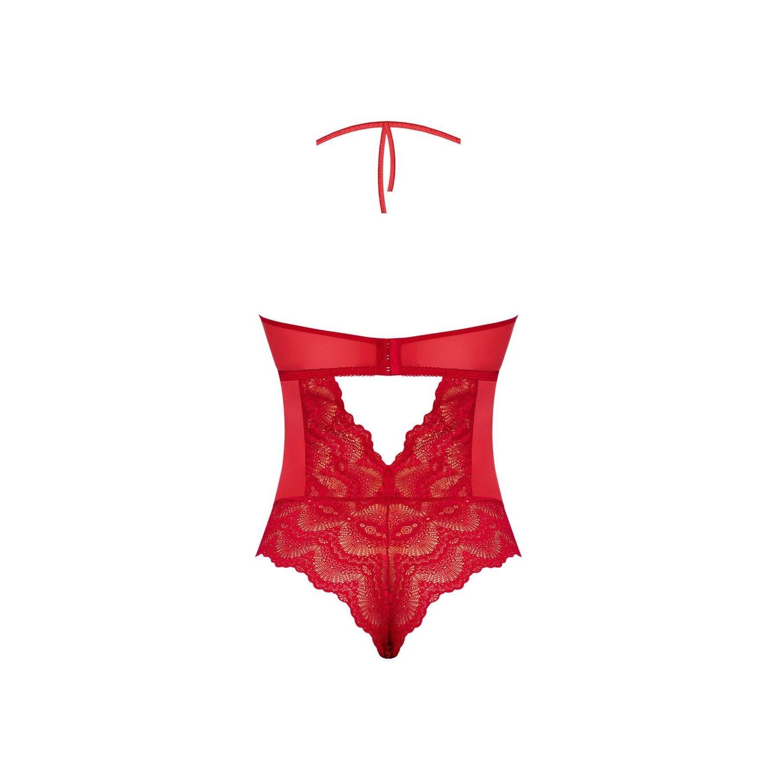 Magic Silk Sugar & Spice Teddy With Snap Crotch Red - Romantic Blessings