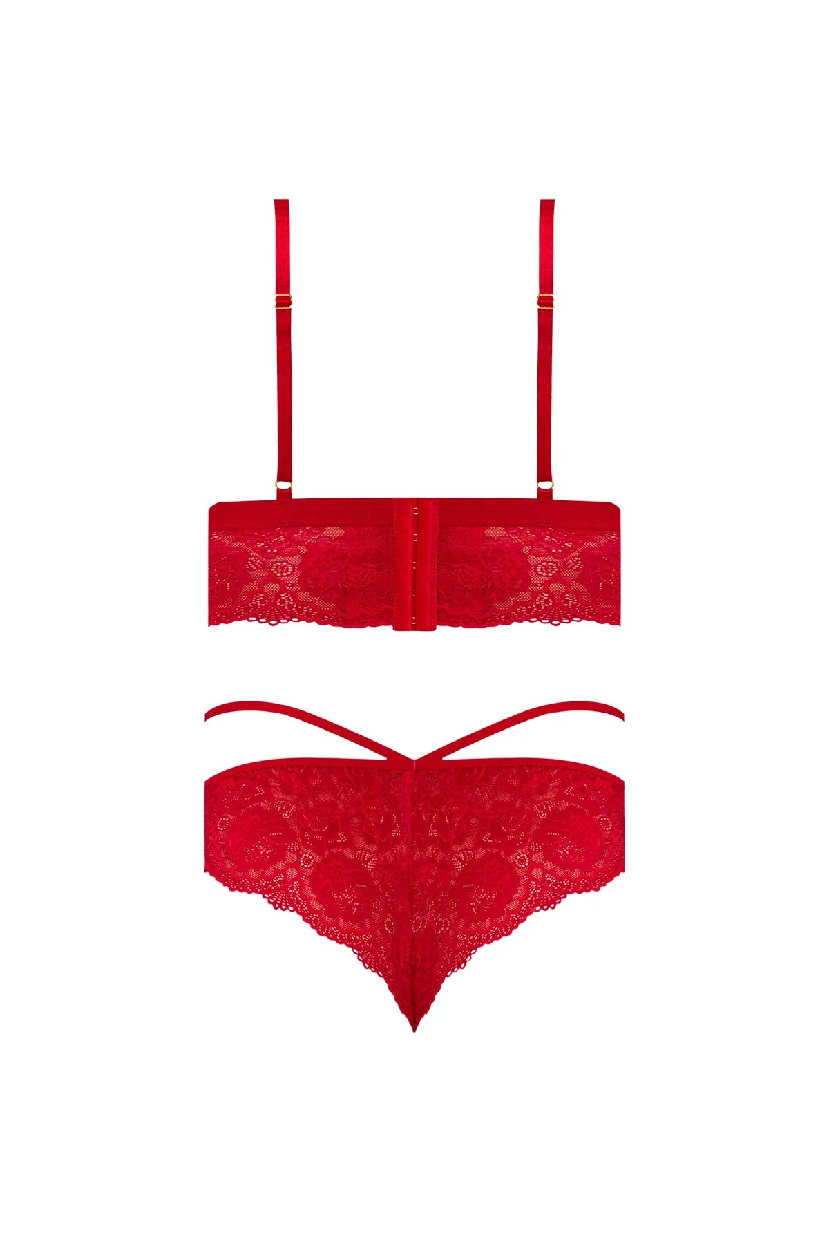 Magic Silk Sugar & Spice Bra & Panty Set Red