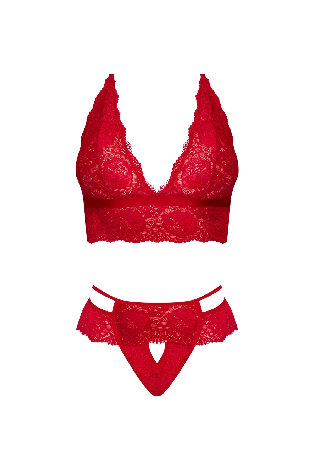 Magic Silk Sugar & Spice Bra & Panty Set Red