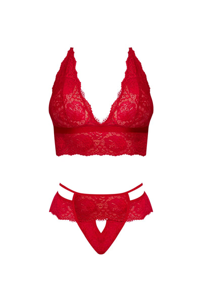 Magic Silk Sugar & Spice Bra & Panty Set Red
