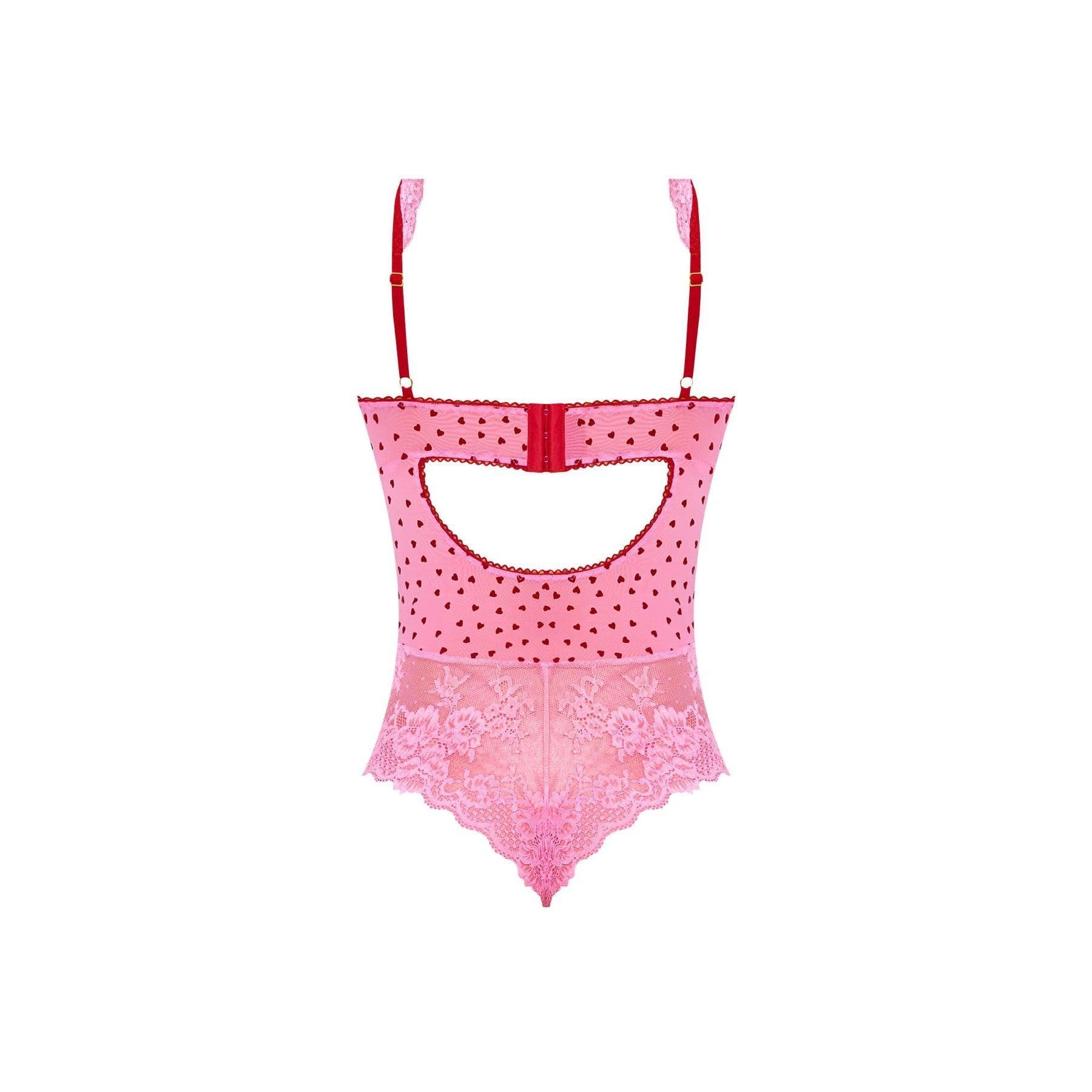 Magic Silk Tickled Pink Balconette Teddy Pink - Romantic Blessings