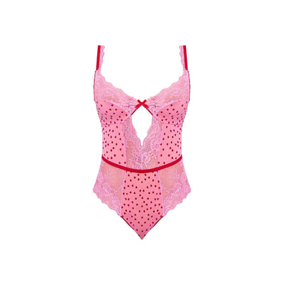 Magic Silk Tickled Pink Balconette Teddy Pink - Romantic Blessings