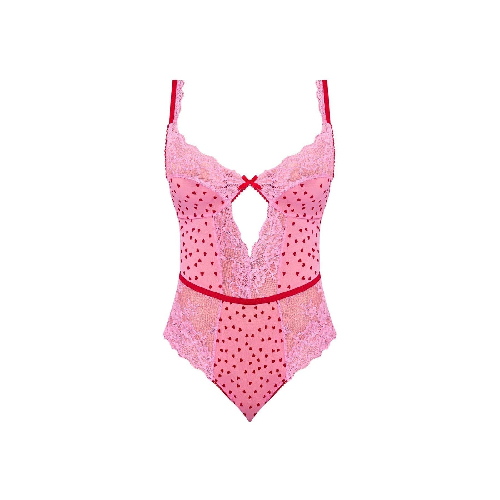 Magic Silk Tickled Pink Balconette Teddy Pink - Romantic Blessings