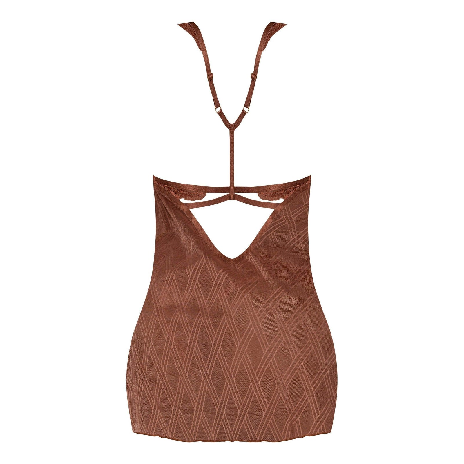 Magic Silk Caramel Kiss Babydoll & Thong Set Caramel - Romantic Blessings