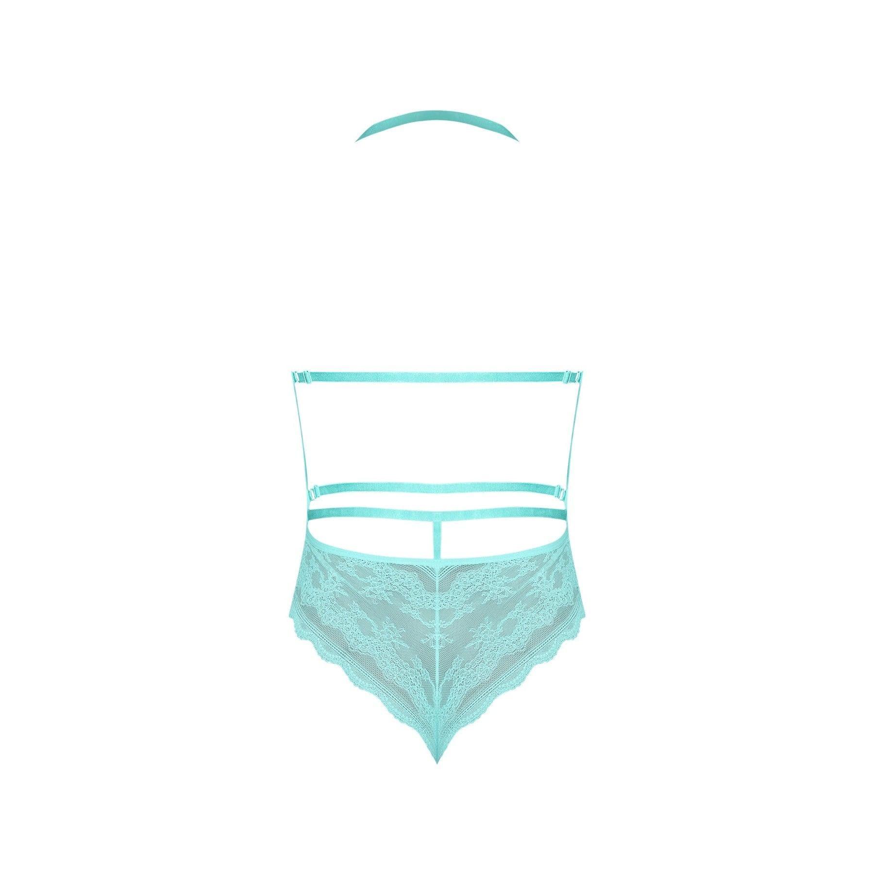 Magic Silk Seabreeze Teddy With Snap Crotch Turquoise - Romantic Blessings