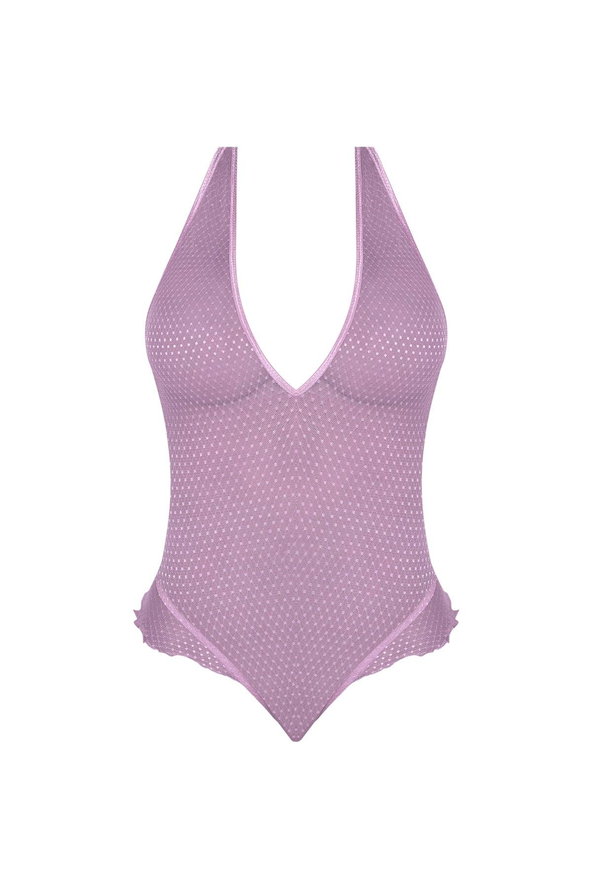 Magic Silk Girl Next Door Plunge Teddy Lilac