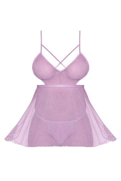 Magic Silk Girl Next Door BabyDoll & Panty Lilac
