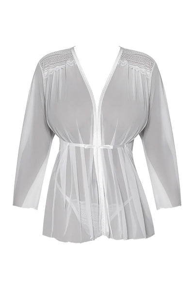 Magic Silk Modern Romance Short Robe White