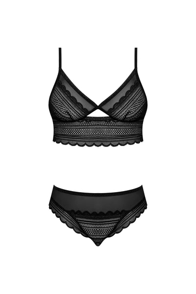 Magic Silk Modern Romance Bralette & Hipster Black