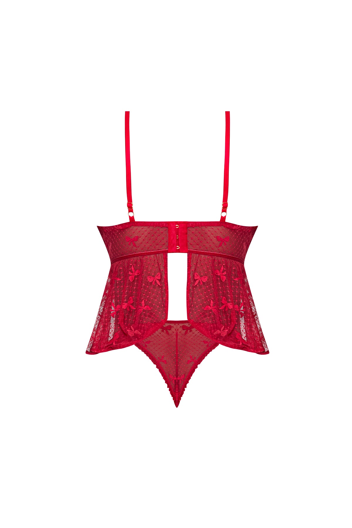 Magic Silk With Love Flutter Cami & Cheeky Panty Set Red