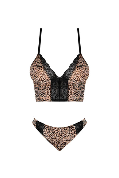 Magic Silk Purrrfect Bra & Hipster Panty Leopard