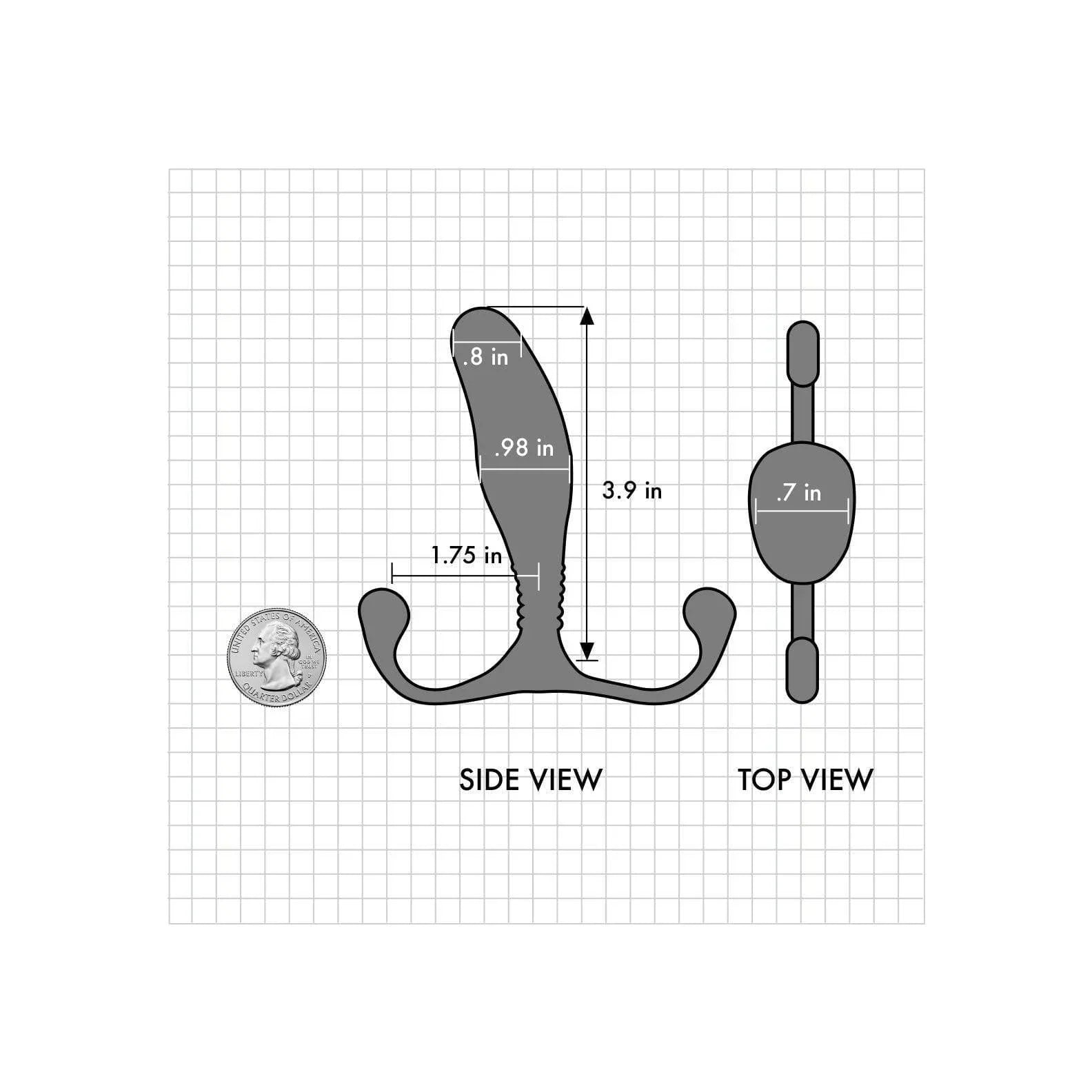 Aneros Trident Series MGX Syn Prostate Stimulator Special Edition Blue - Romantic Blessings