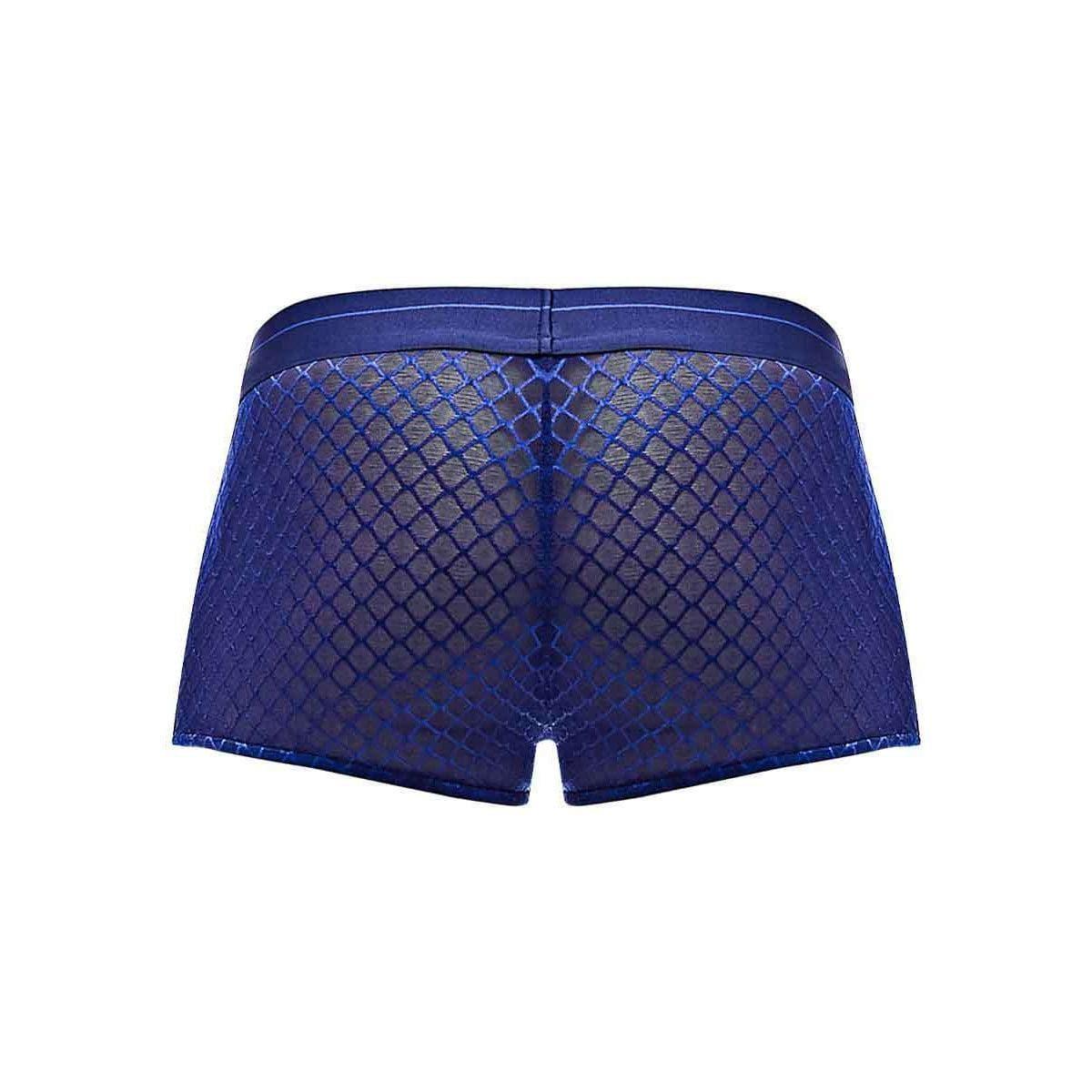Male Power Diamond Mesh Mini Short Navy - Romantic Blessings