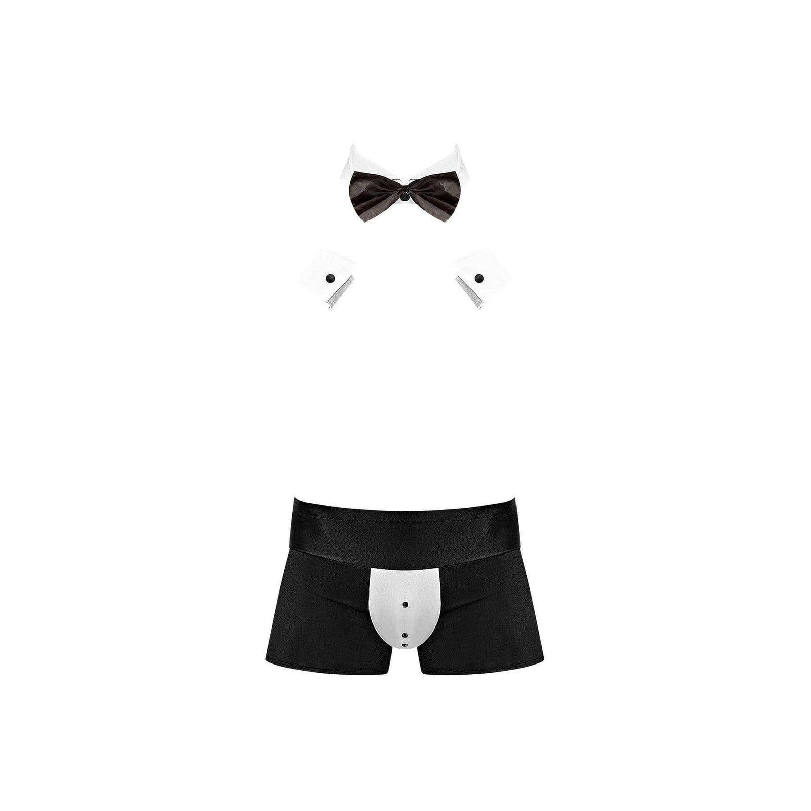 Male Power Costume Butt-Ler Black - Romantic Blessings