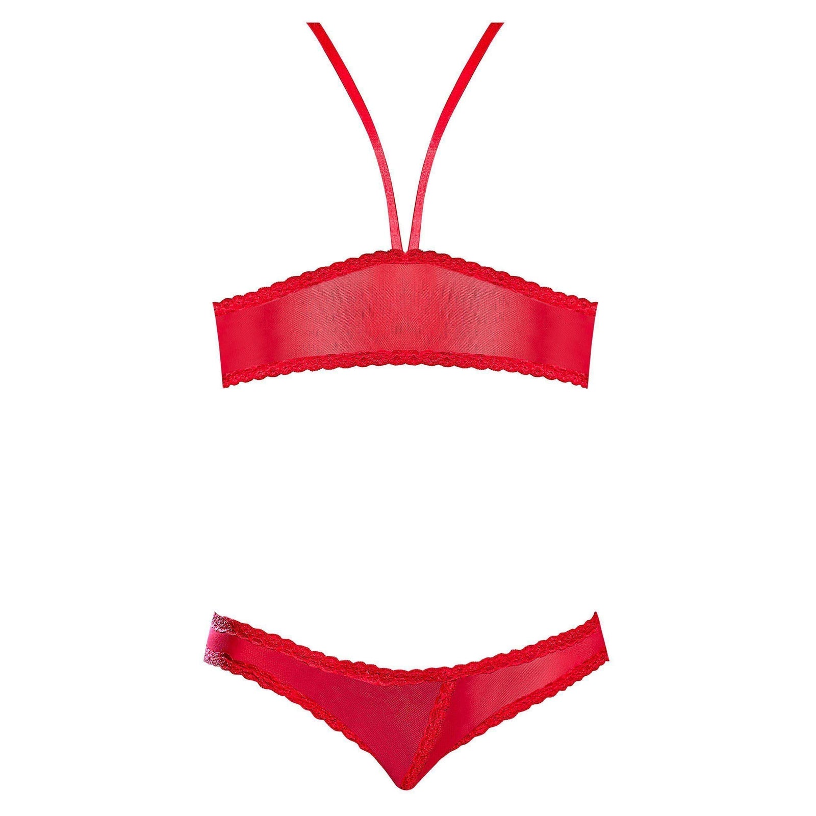Magic Silk Risque Business Bra & Panty Red - Romantic Blessings