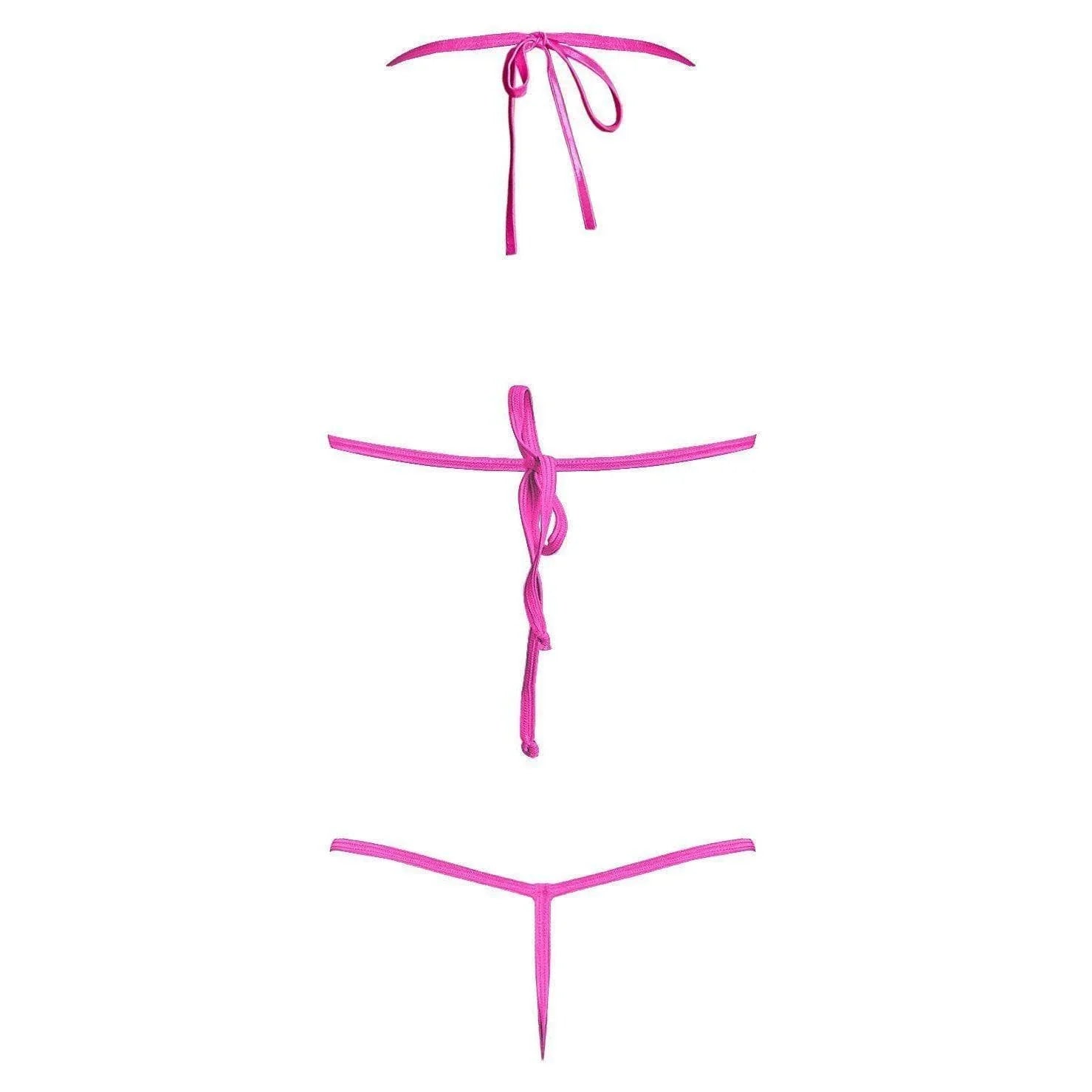 Magic Silk Sheer Mesh Cupless and Crotchless Teddy Pink - Romantic Blessings