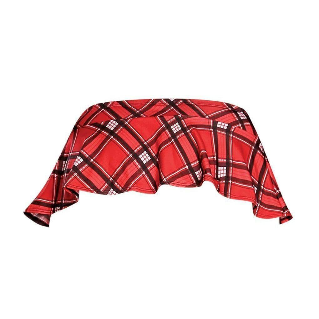 Magic Silk Love & Bondage SG Micro Mini Skirt & 2-Piece Set Red - Romantic Blessings