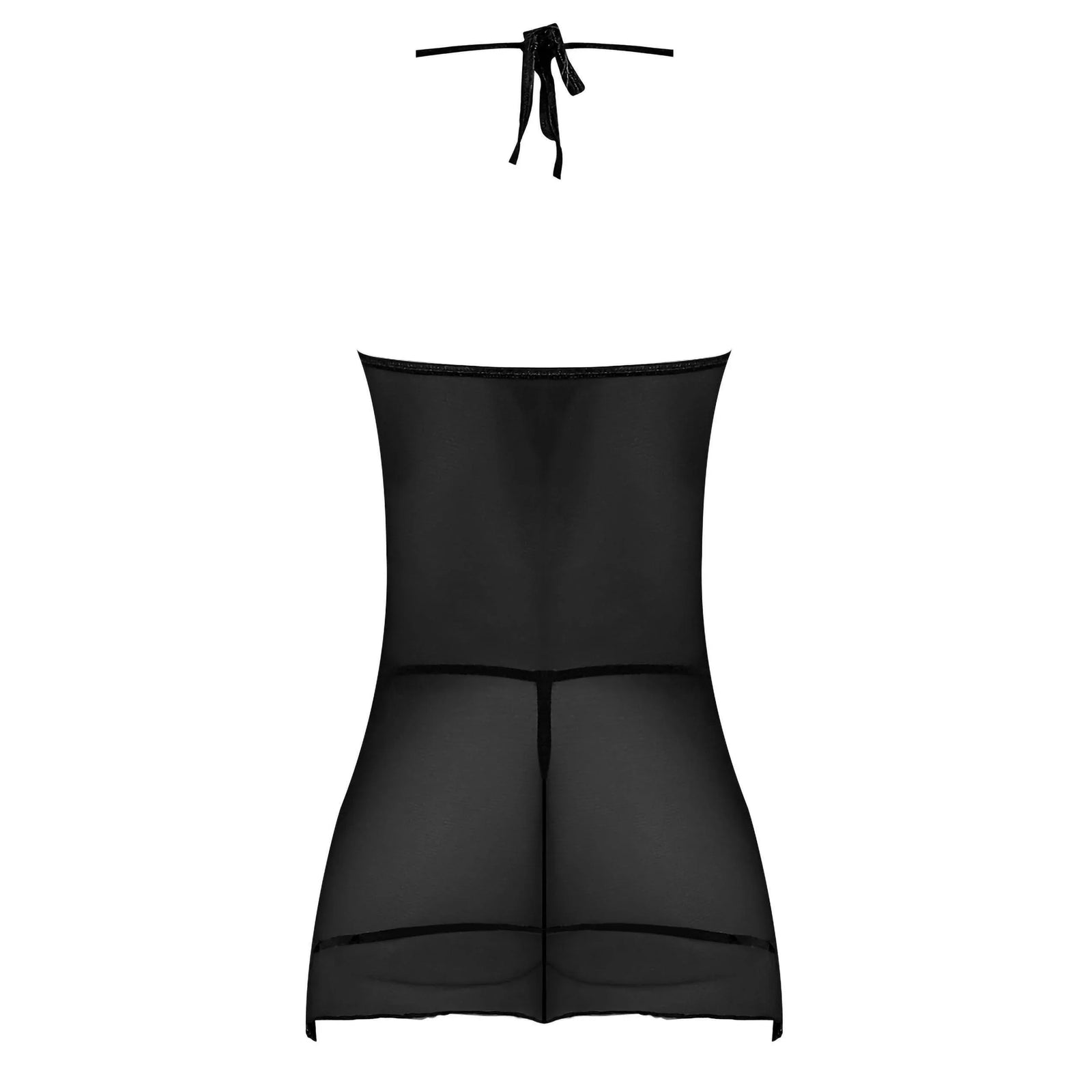 Magic Silk Sexy Time Chemise & G-String Black - Romantic Blessings