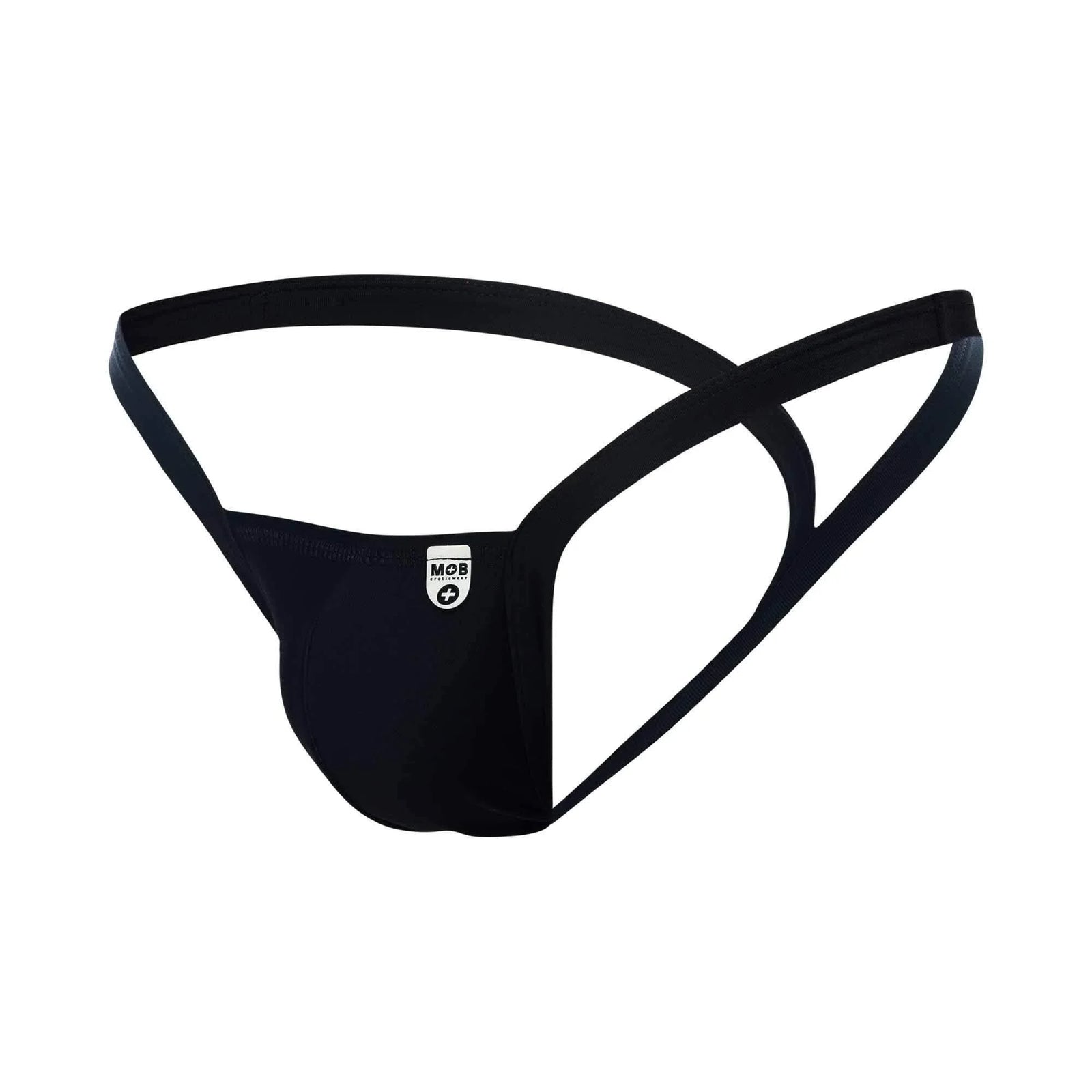 Male Basics Mob Y Buns Penis Pouch Thong Black - Romantic Blessings