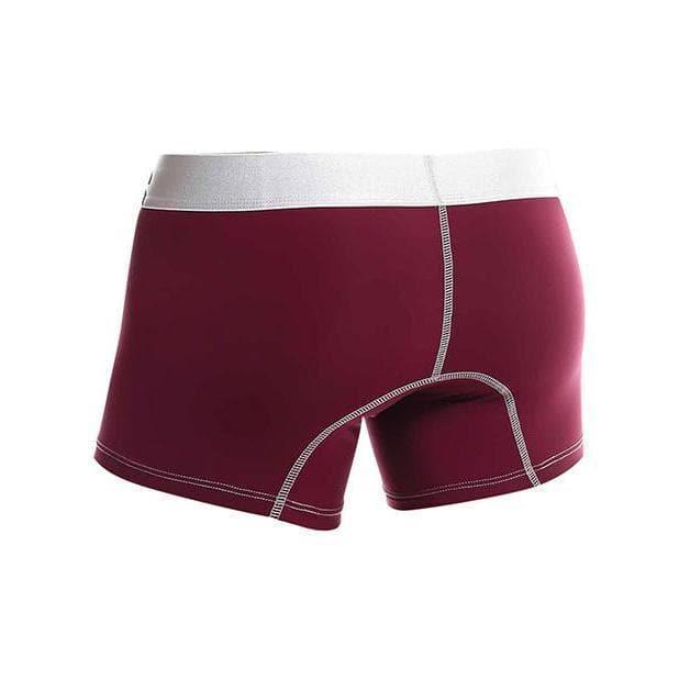 Male Basics Performance Boxer Burgundy - Romantic Blessings