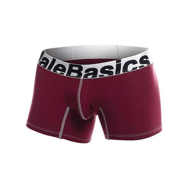 Male Basics Performance Boxer Burgundy - Romantic Blessings