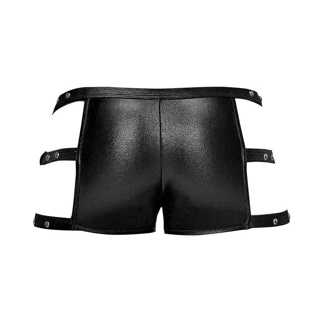 Male Power Cutout Cage Male Short Black - Romantic Blessings