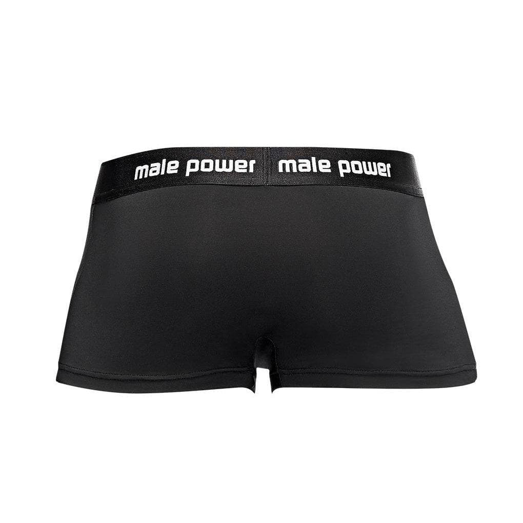Male Power Easy Access Penis Cutout with Padded Pouch Shorts Black - Romantic Blessings
