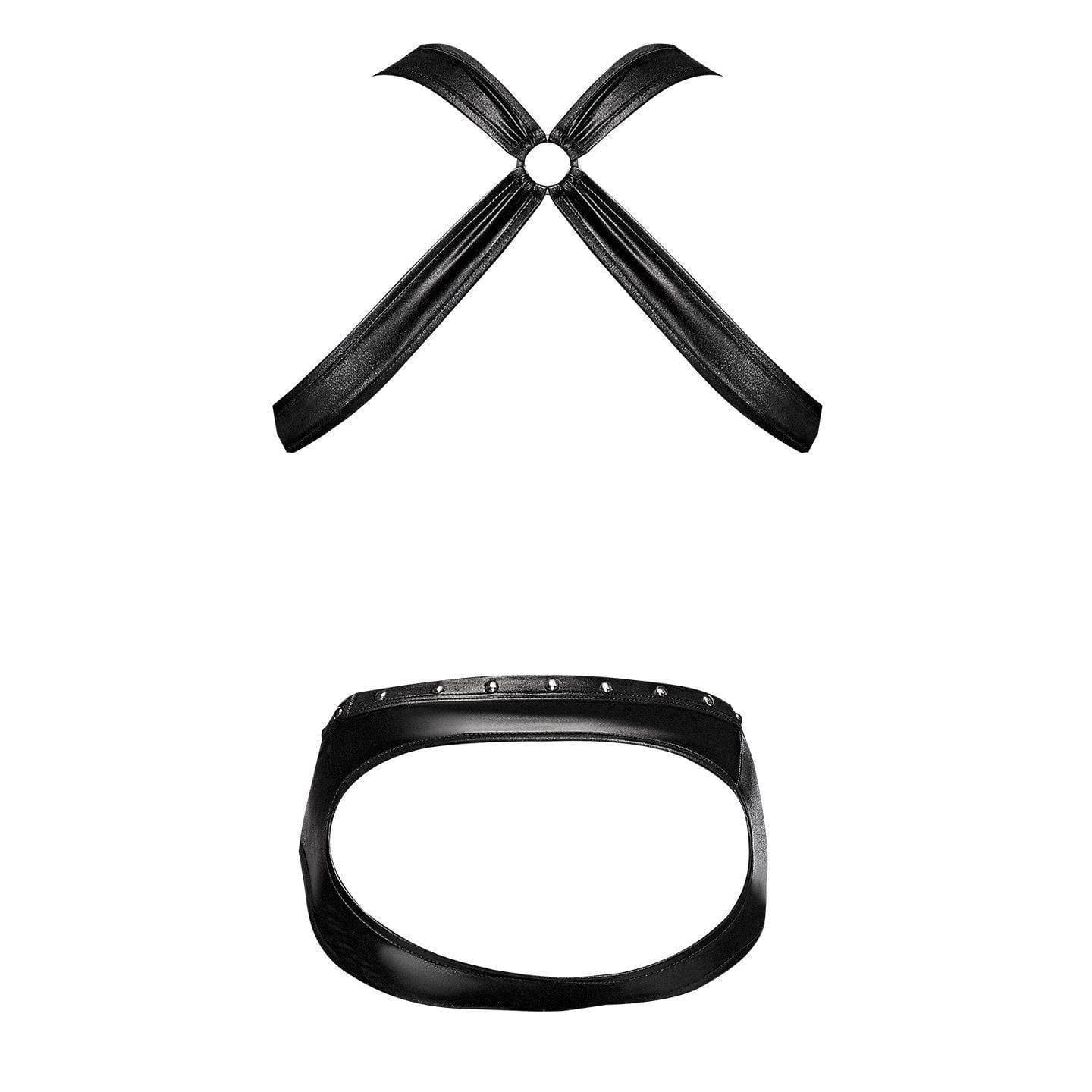 Male Power Jock Brief Cutout Rear Black - Romantic Blessings