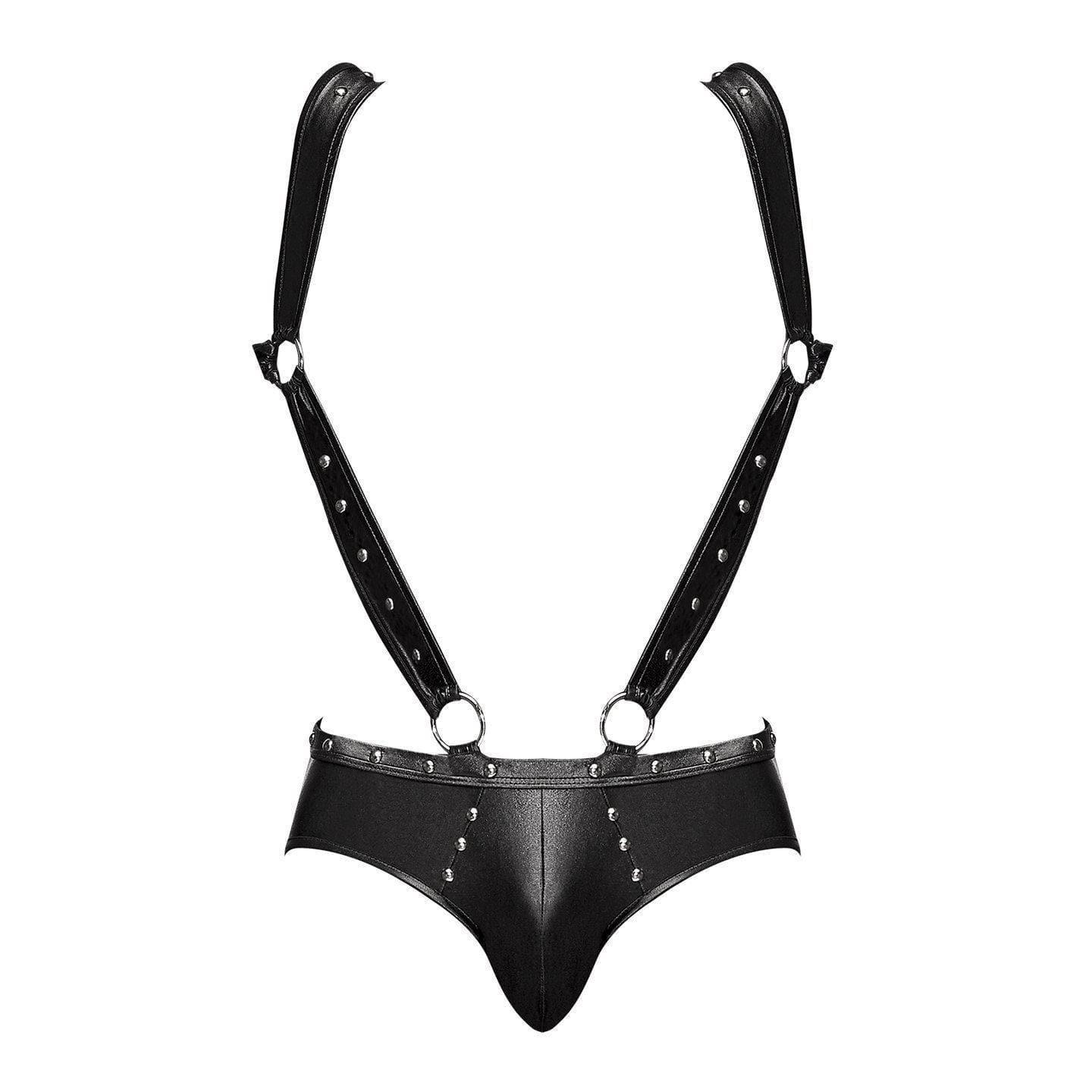 Male Power Jock Brief Cutout Rear Black - Romantic Blessings