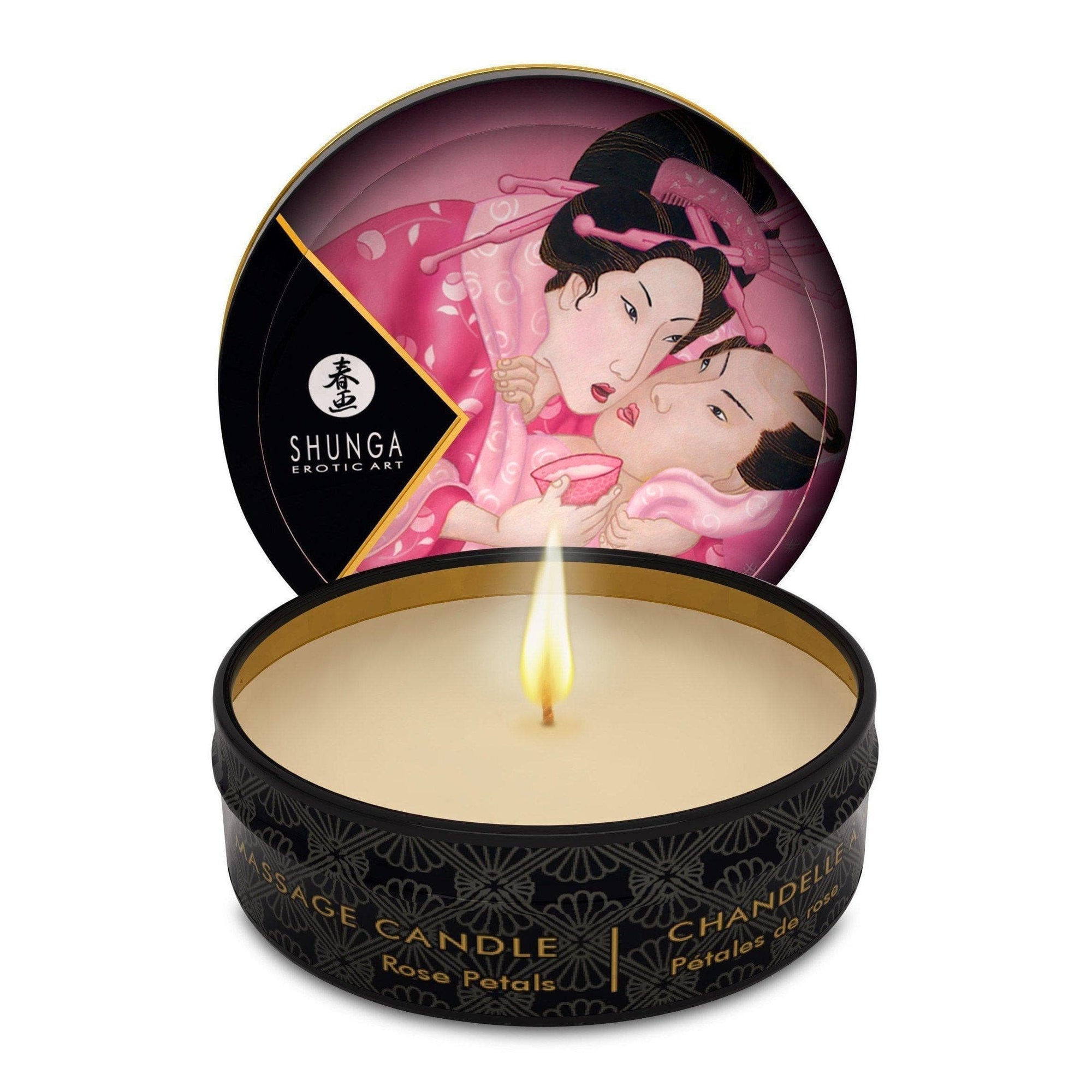 Massage Candle Rose Petals 1 Oz - Romantic Blessings