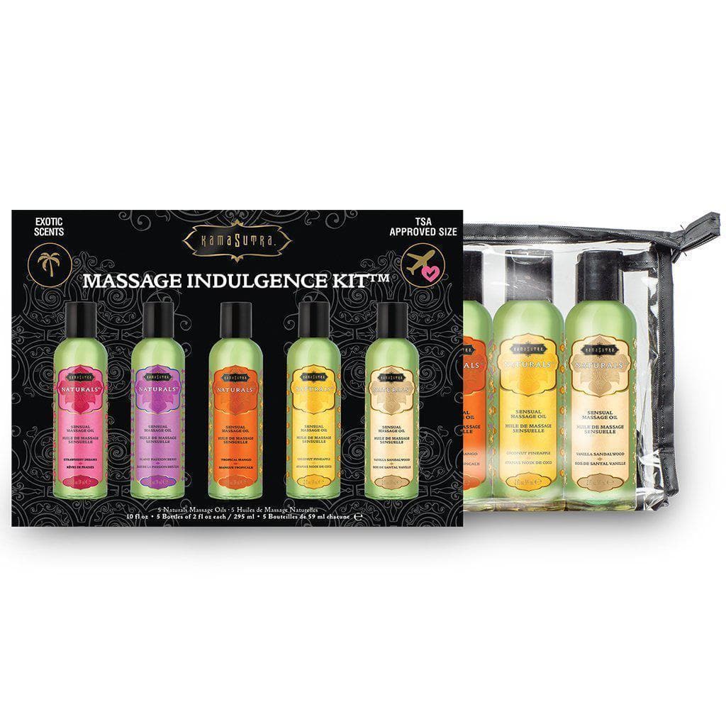 Massage Indulgence Kit Aromatherapy Natural Massage Oils 2 Oz - Romantic Blessings