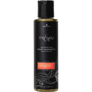 Me & You Pheromone Infused Luxury Massage Oil 4.2 Oz with Hyper Glide - Romantic Blessings