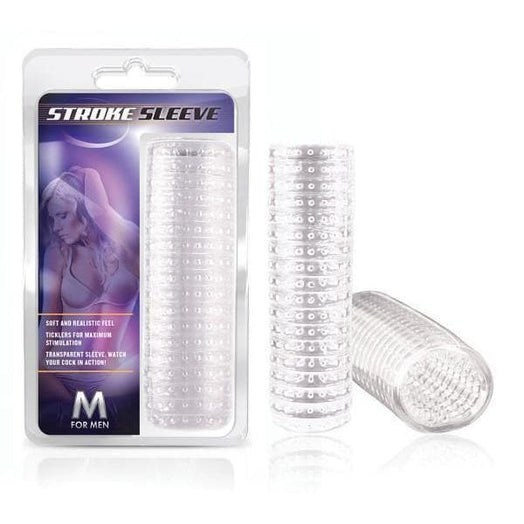 Men's Erection Enhancer Stroke Sleeve Couples Oral Sex Aid with Stimulating Ticklers - Romantic Blessings