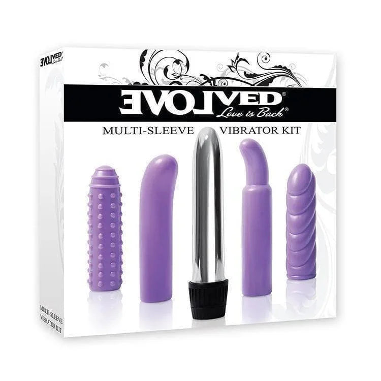 Multi Textured Sleeve Multi Speed Waterproof Vibrator Kit - Romantic Blessings Multi Textured Sleeve Multi Speed Waterproof Vibrator Kit - Romantic Blessings