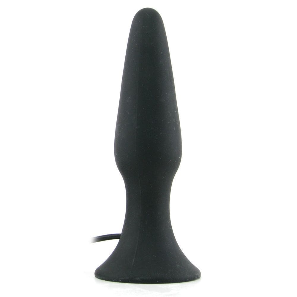 My First Silicone 10 Function Remote Control Vibrating Butt Plug Black - Romantic Blessings